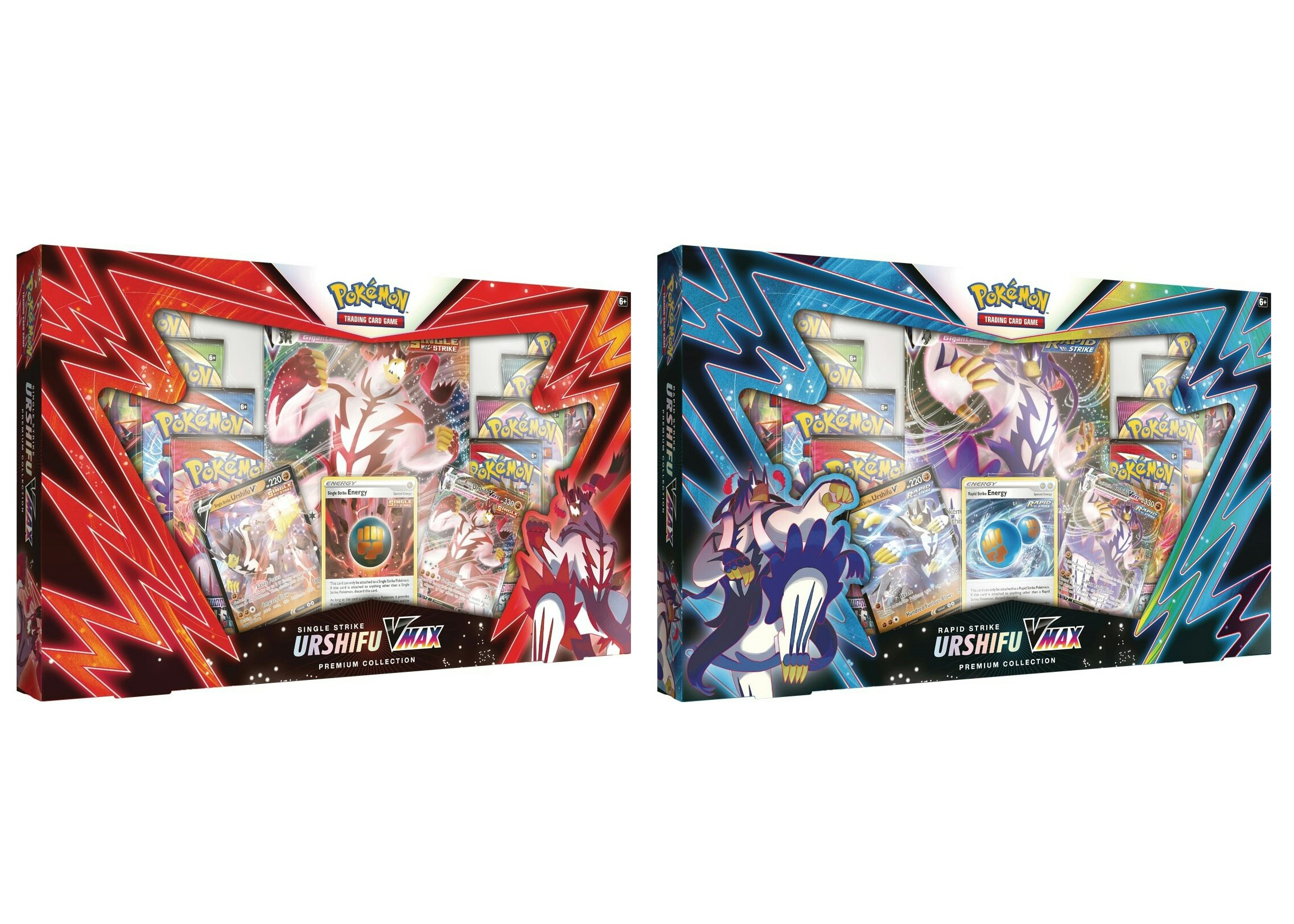 Pokemon Single /& Rapid Strike Urshifu VMAX Premium Collection Box Sealed In Hand